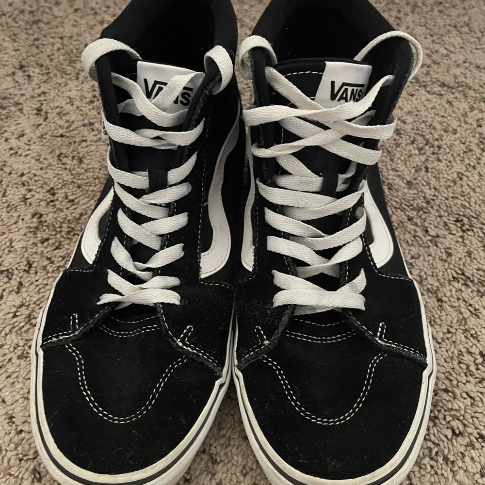 Vans Classic Black and White Footwear